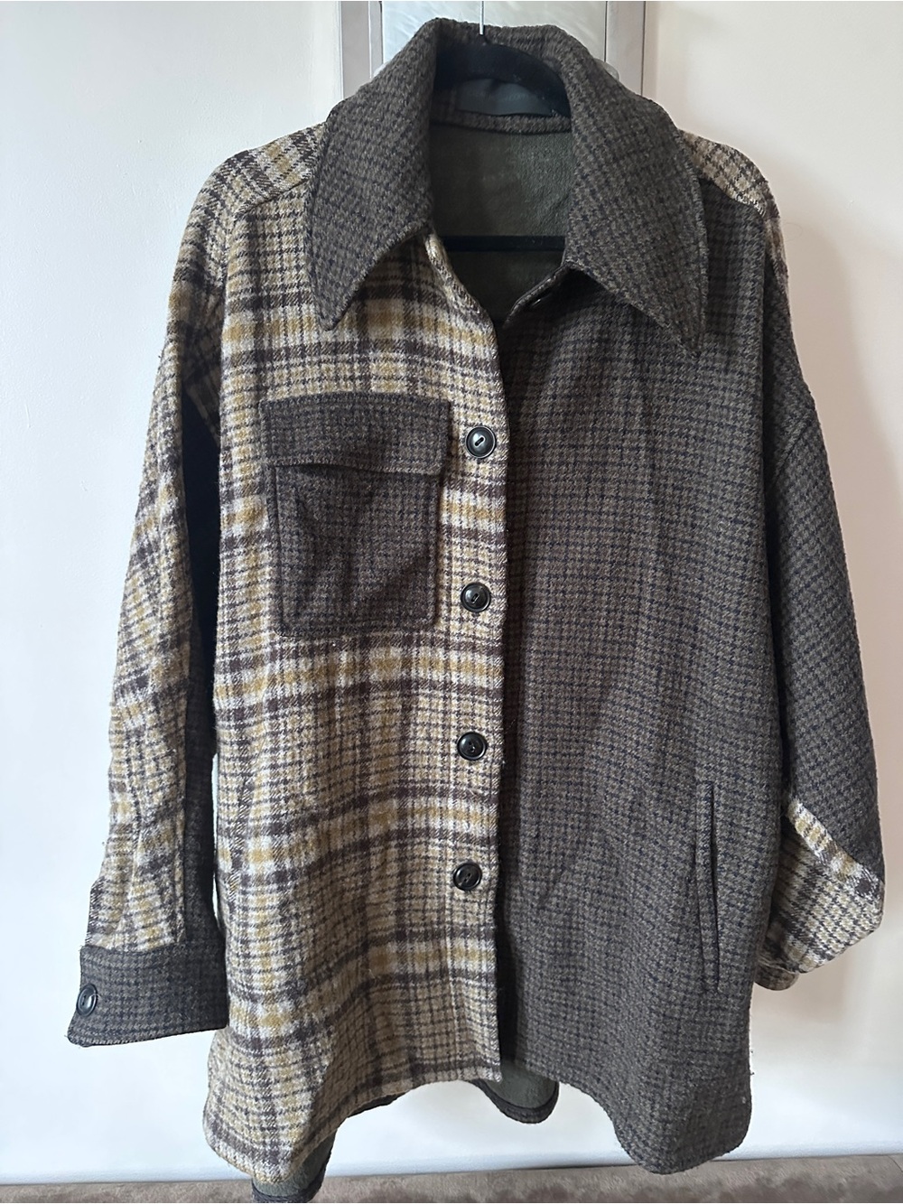 Creatures of Comfort two-tone plaid Jacket